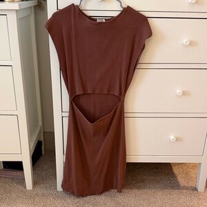 Artitzia Wilfred Free Brown Dress